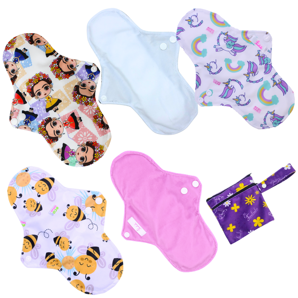 Paquete 5 Regulares + Mini Wetbag