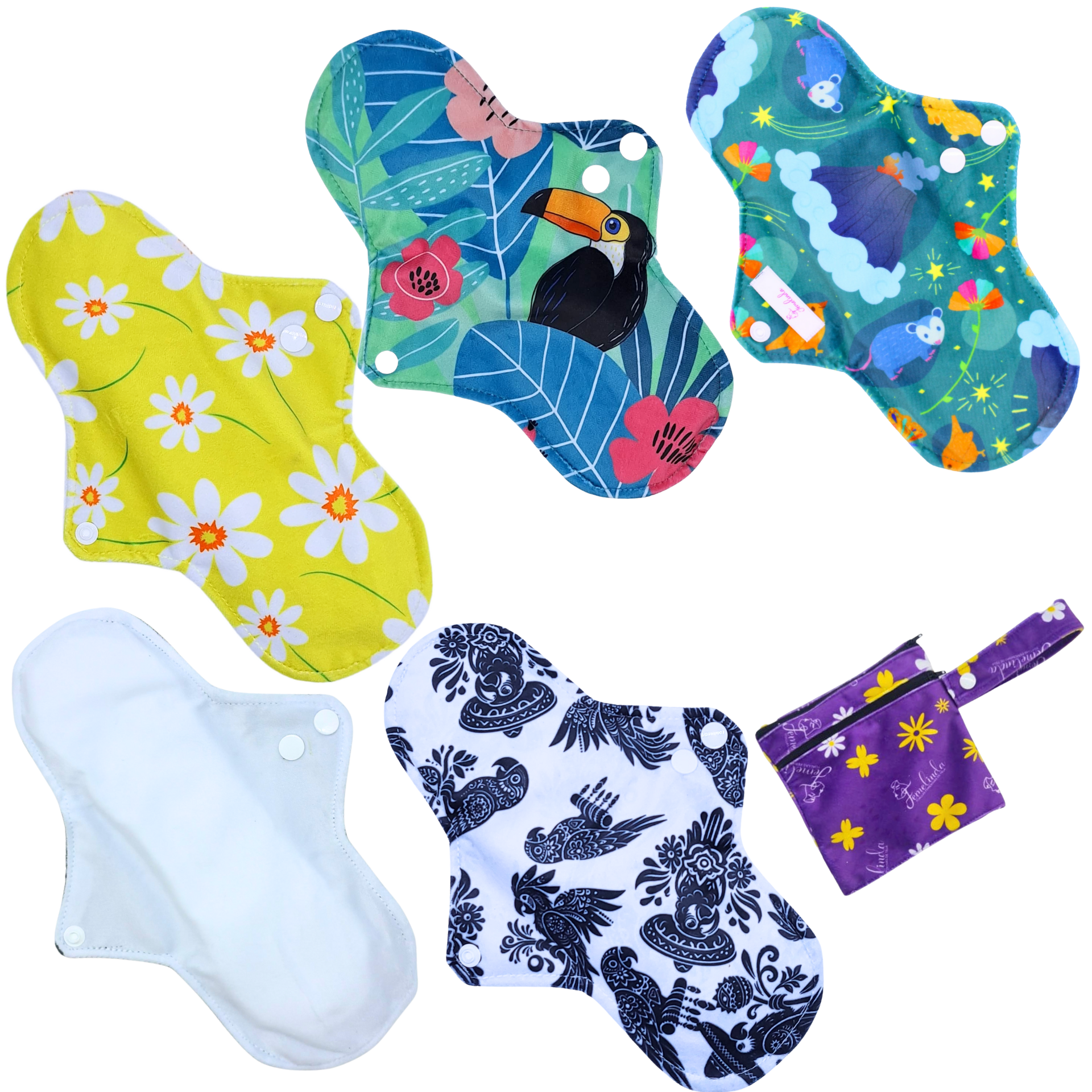 Paquete 5 Regulares + Mini Wetbag