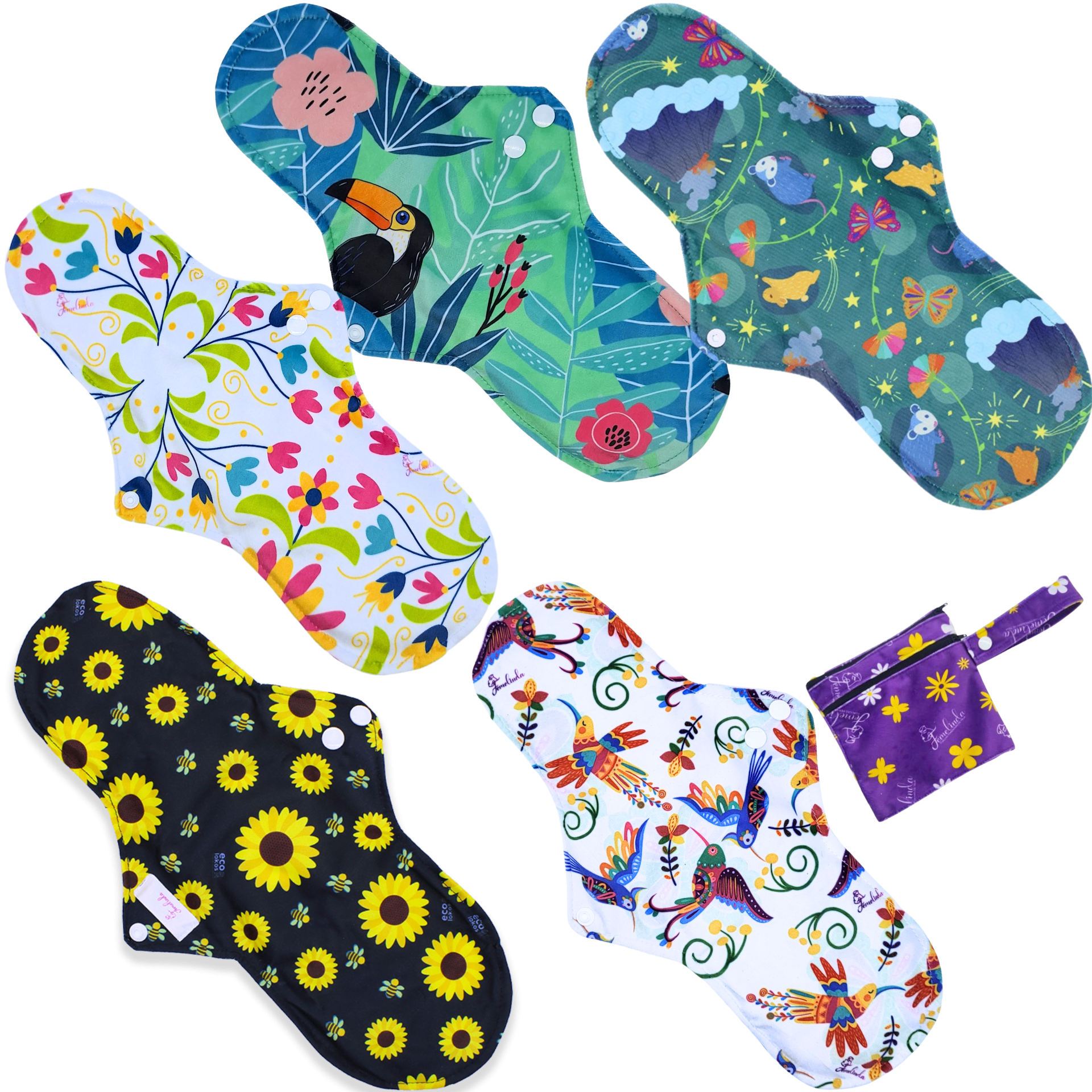 Paquete 5 Nocturnas + Mini Wetbag