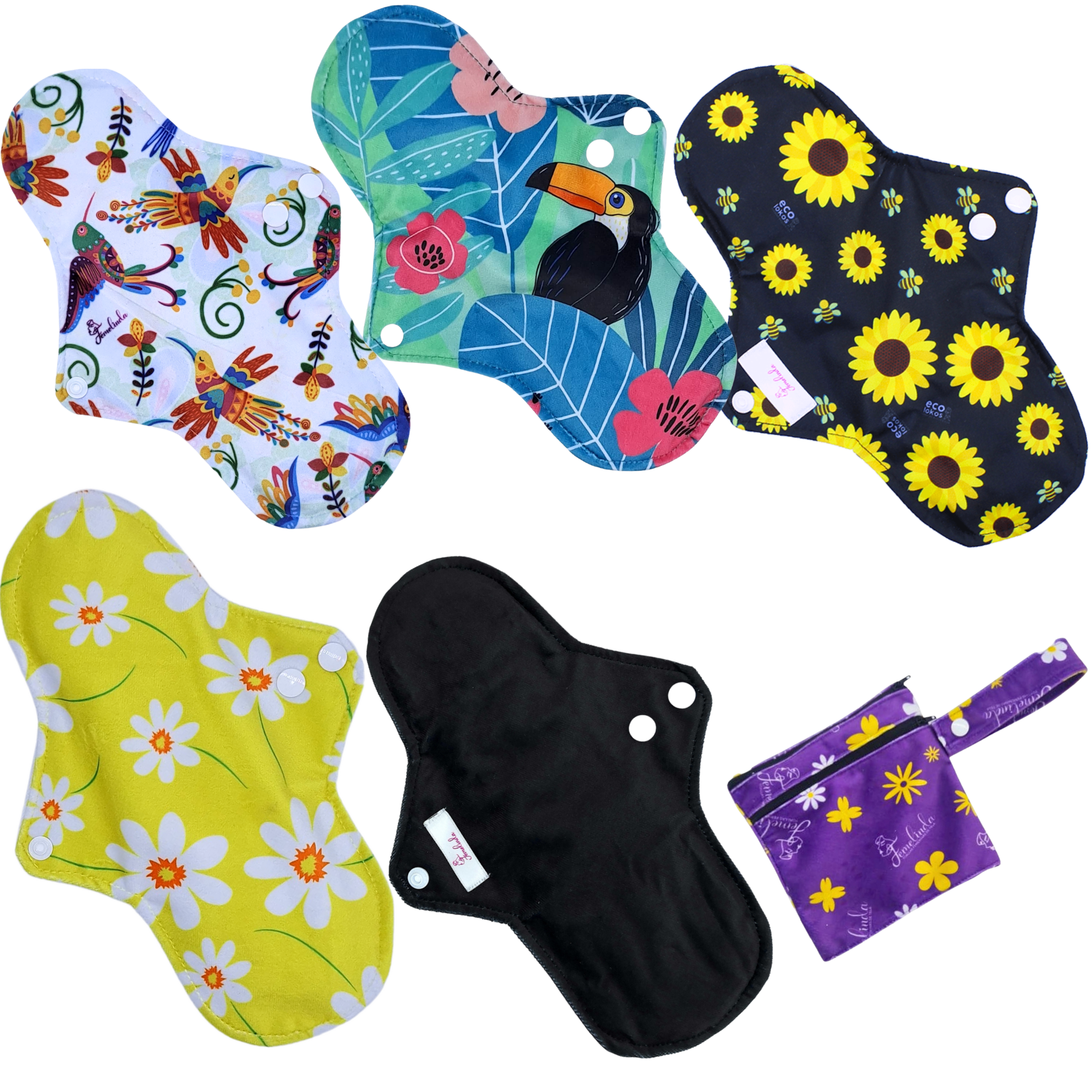 Paquete 5 Regulares + Mini Wetbag